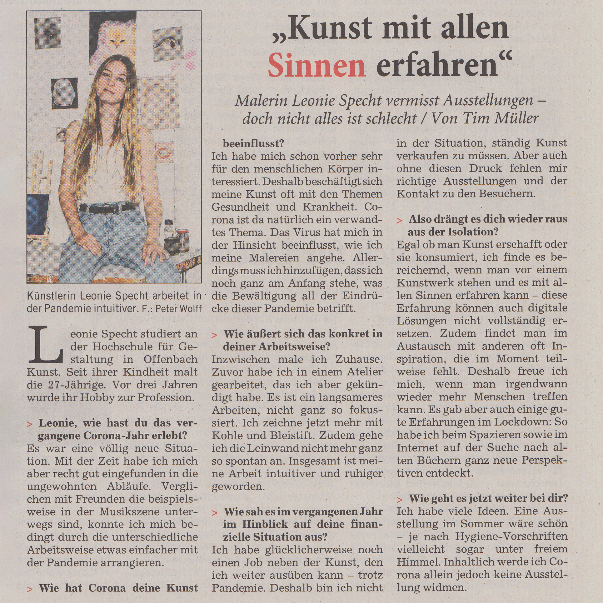 Leonie Specht painting