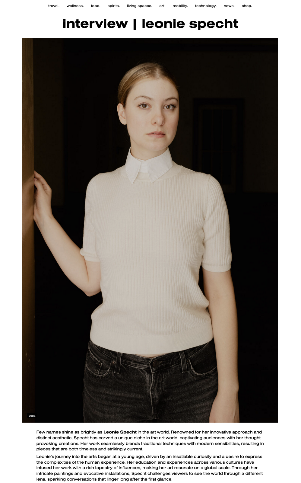 Leonie Specht painting